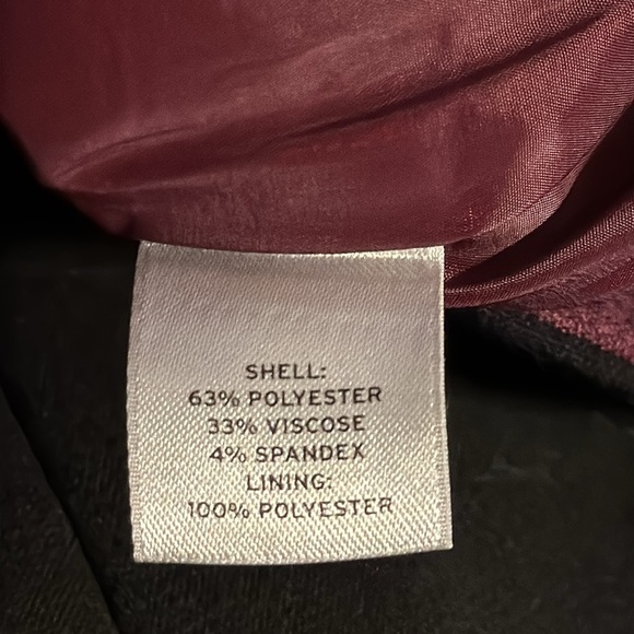 Halogen grape black color block lined pencil skirt Sz 6 - Picture 8 of 8